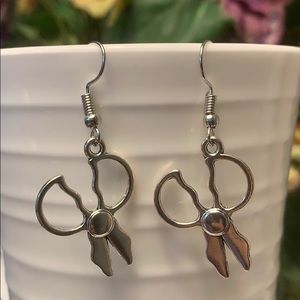 Scissors Earrings, Vintage Angle Style Scissors